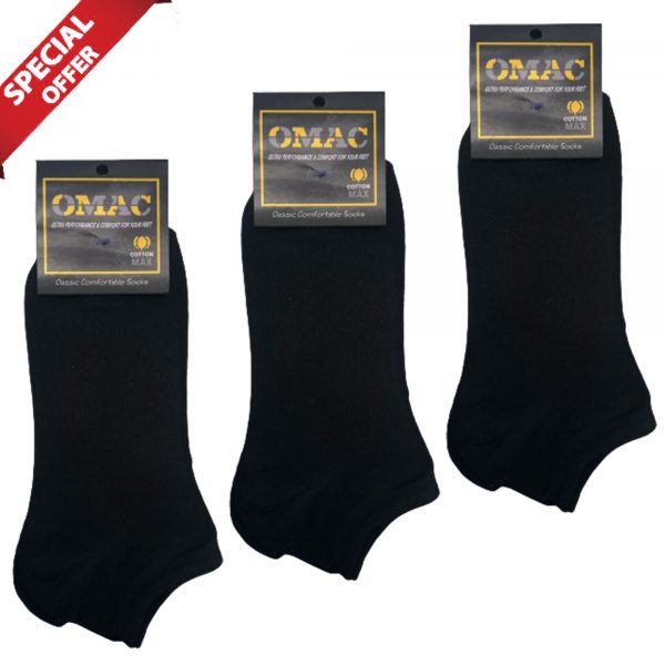 omac.lk BLACK ANKLE SOCK